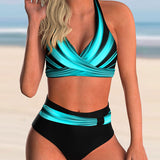 Krustveida apdrukas bikini
