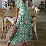 Luna - Flattering Bohēmisks A - Line maksi kleita