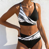 Bikini Seksīgs Côtelé Patchwork