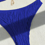 Bikini Seksīgs Vienkrāsains Divdaļīgs Trīsstūris