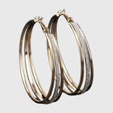 Lilija - Vintage Zeltīts Bright Ear Studs