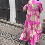 Diana™ - Ērts patchwork maksi kleita