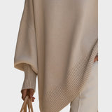 Maya - Oversize trikotāža džemperis ar Puff Sleeves