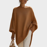 Maya - Oversize trikotāža džemperis ar Puff Sleeves