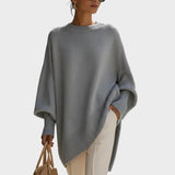 Maya - Oversize trikotāža džemperis ar Puff Sleeves