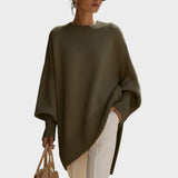 Maya - Oversize trikotāža džemperis ar Puff Sleeves