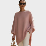 Maya - Oversize trikotāža džemperis ar Puff Sleeves