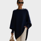 Maya - Oversize trikotāža džemperis ar Puff Sleeves