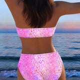 Leoparda raksta bikini bandeau