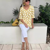 Beth™ | Stilvolle V-Ausschnitt Bluse
