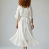 Ciel | Gaismas drapēta midi kleita