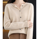 Jazlyn - Women’s apaļš kakls Relaxed Fit kardigāns
