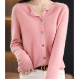 Jazlyn - Women’s apaļš kakls Relaxed Fit kardigāns
