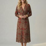 Iris | Dabiskais Wrap Midi Kleita