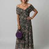 Eulalie | Off Shoulder Flow Midi Kleita