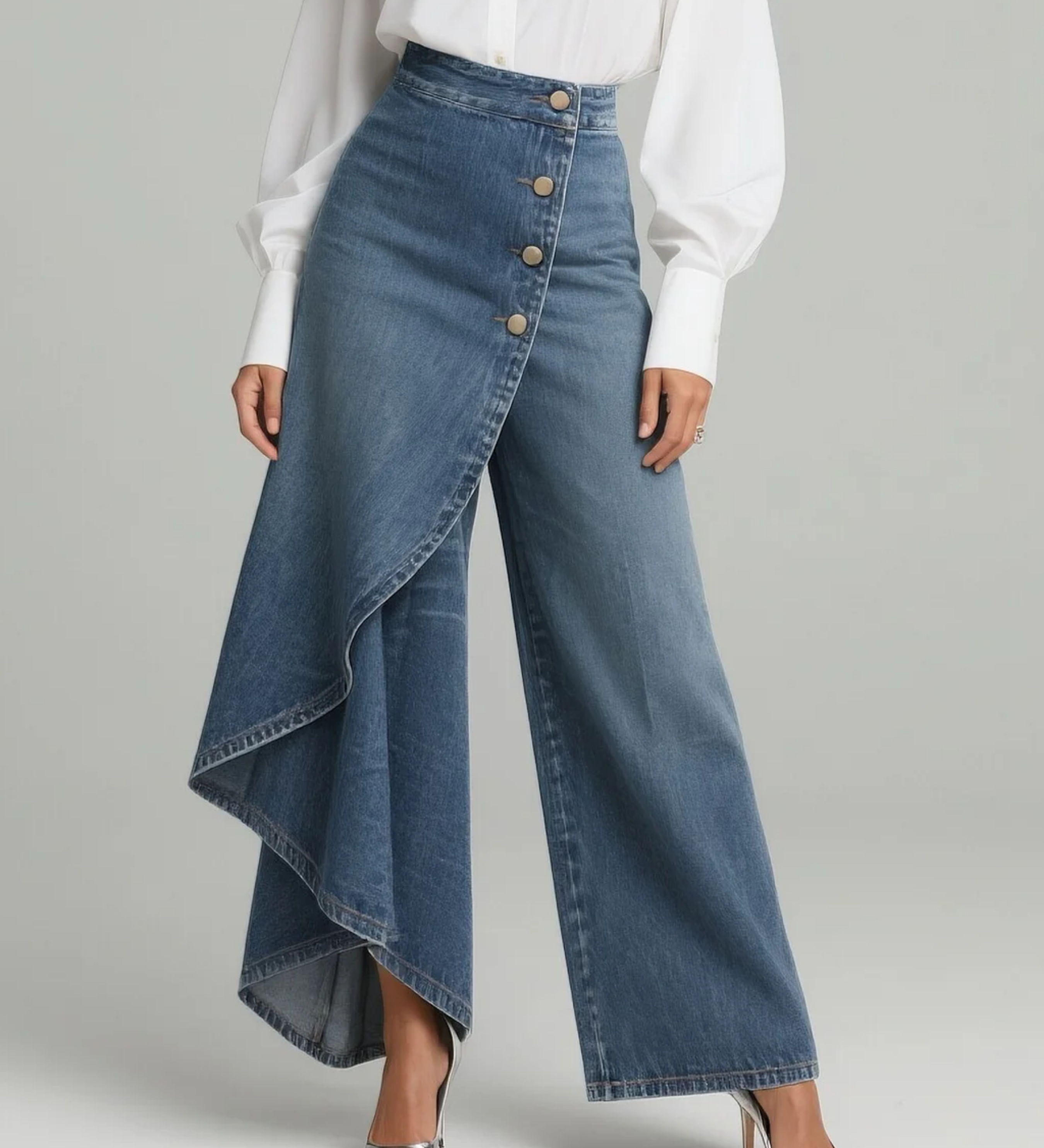 Maëlys | Denims with Knot Detail