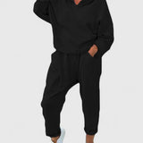 Sally - Ērts Hooded sporta krekls Set