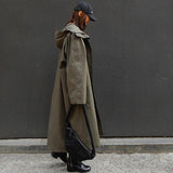 Damen Oversize-Parka mit übergroßer Kapuze und Tunnelzug in der Taille
