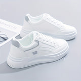 Zana - Zapatillas blancas šiks de comodidad ligera