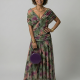 Fiorella | Off Shoulder Flow Midi Kleita