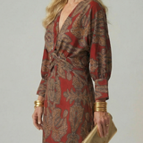 Iris | Dabiskais Wrap Midi Kleita