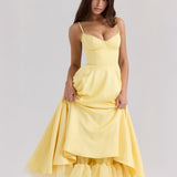Ophira™ - Elegants korsetes midi kleita
