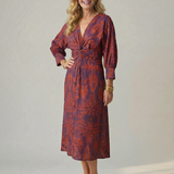 Iris | Dabiskais Wrap Midi Kleita