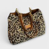 Olivia - Leopard Canvas iepirkumu soma