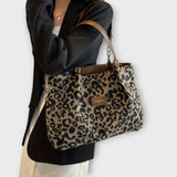 Olivia - Leopard Canvas iepirkumu soma