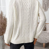 Alise II - Balts Plain Mock Neck džemperis