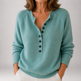 Bronte - Poga Placket Henley džemperis