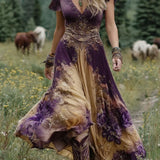 Mavis™ – Elegants Ziedu Maxikleid