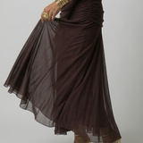 Fiorella | Off Shoulder Flow Midi Kleita