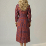 Iris | Dabiskais Wrap Midi Kleita