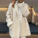 Kinsley - Sieviešu Oversize Open - Front Knitted kardigāns