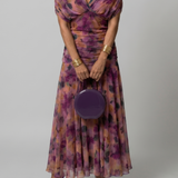 Eulalie | Off Shoulder Flow Midi Kleita