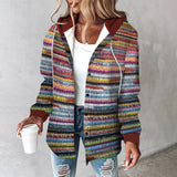 Amélie | Damen Weste mit Kapuze und Print