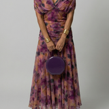 Fiorella | Off Shoulder Flow Midi Kleita