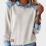 Ravit - Džinsu auduma blūze ar garām piedurknēm