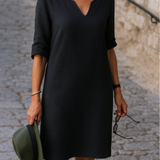 Elvy™ - Elegants V-veida kakla kleita