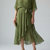 Ciel | Gaismas drapēta midi kleita