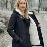 Éliane – garš, ūdensnecaurlaidīgs ziemas mētelis sievietēm, silts un elegants