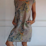 Ysella - Lässiges Bedrucktes Kleid