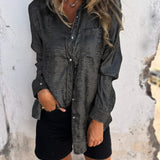 Damen Langarmshirt mit Tasche