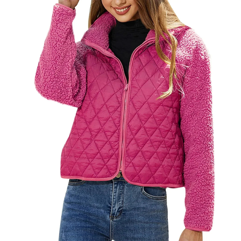 Louisa | Sieviešu siltā garenām piedurknēm quilted jaka