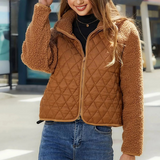 Louisa | Sieviešu siltā garenām piedurknēm quilted jaka