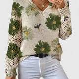Noelle – Floral Strickpullover