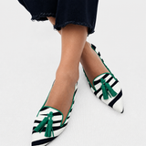 Riane - Mocasines Zebra Verde