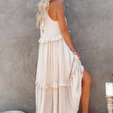 Emilia™ - Halter Ruffle Maxi Kleid