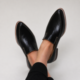 Zofia - Mocasín Patchwork Negro
